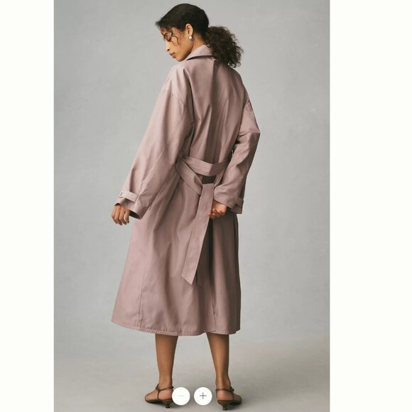 Anthropologie Maeve Oversized Trench Coat - Picture 4 of 12